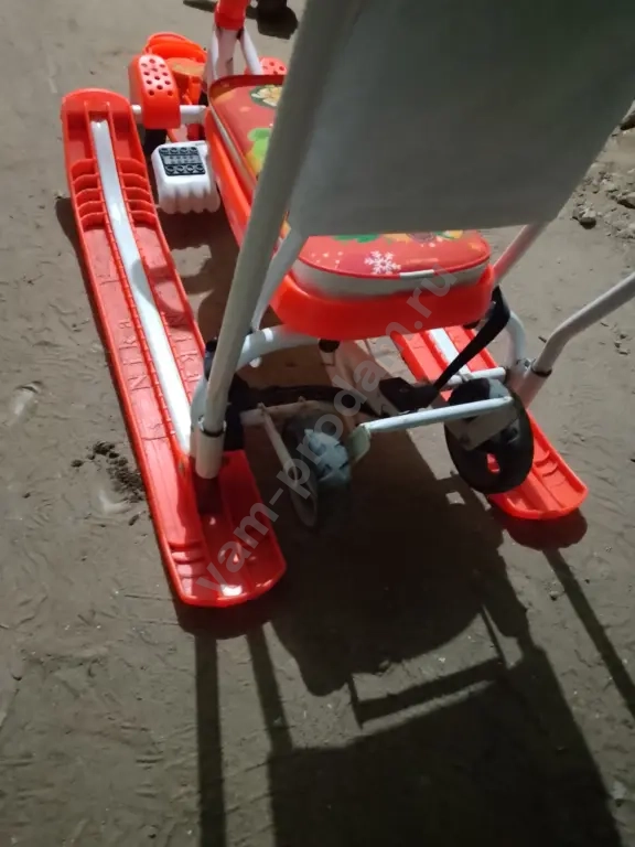 Санки с выдвижными колёсами