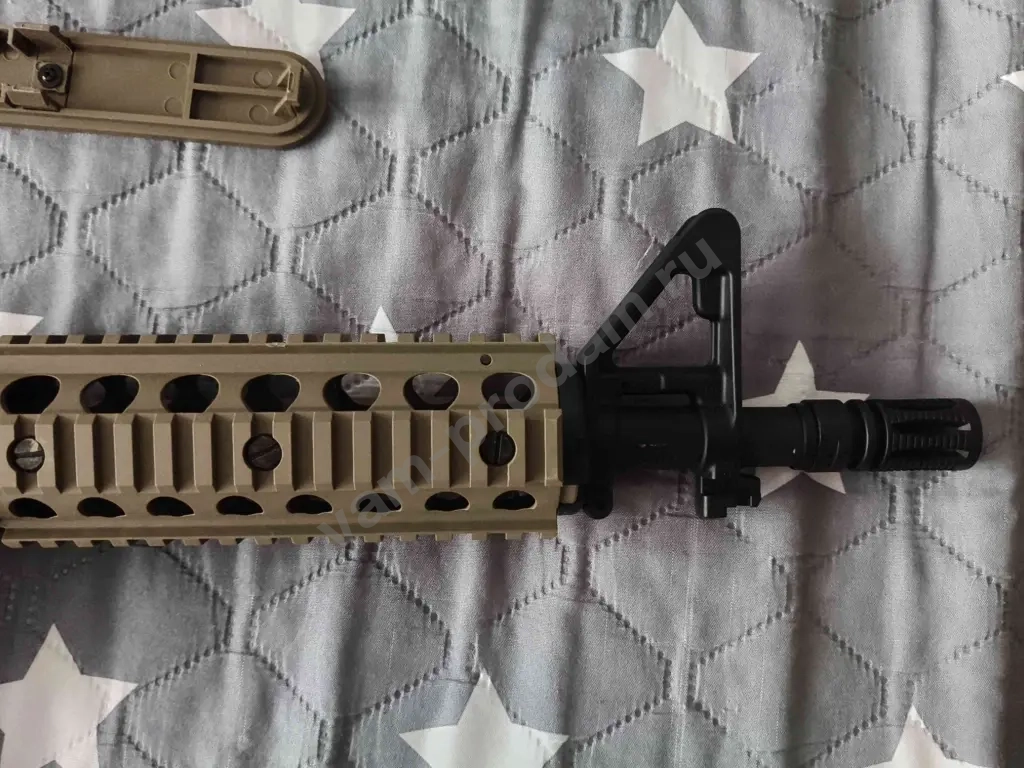 Автомат с орбизами Орбиган CYMA M4A1 V2 с металлом песочный Гидробол 10+