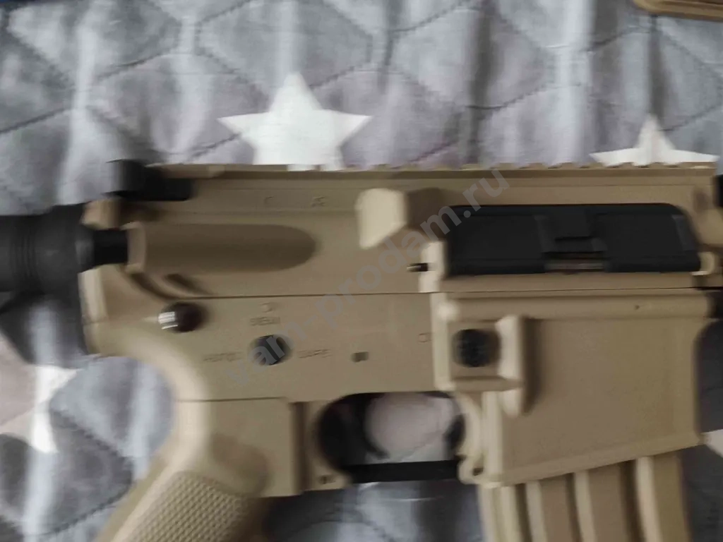 Автомат с орбизами Орбиган CYMA M4A1 V2 с металлом песочный Гидробол 10+