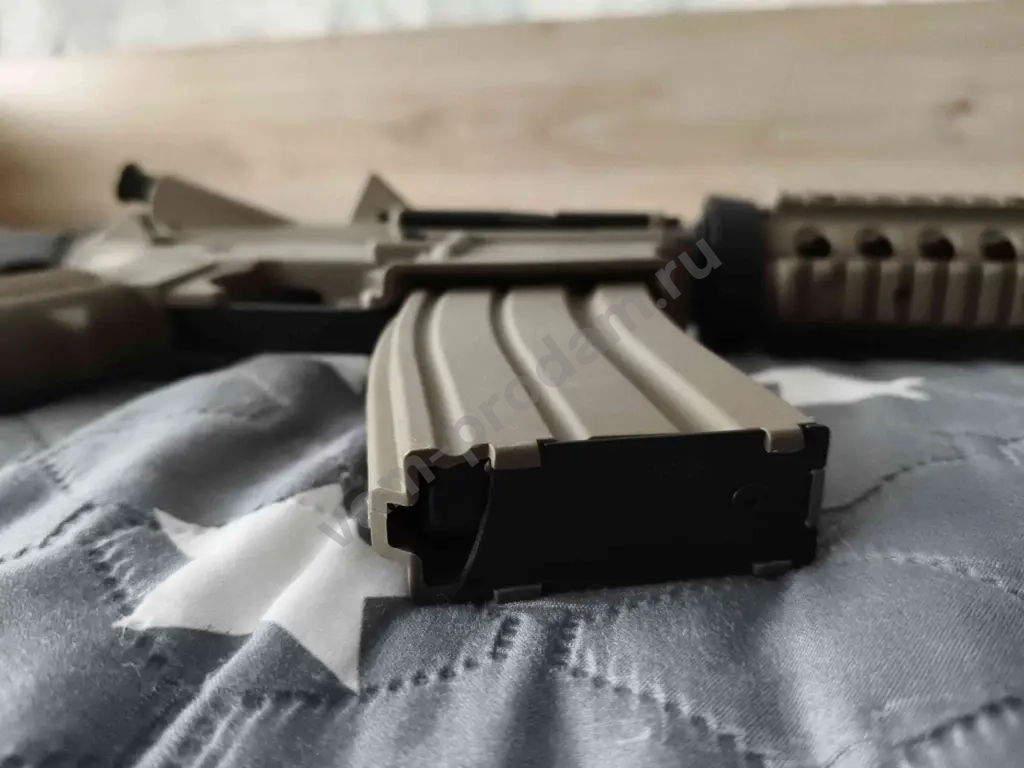 Автомат с орбизами Орбиган CYMA M4A1 V2 с металлом песочный Гидробол 10+