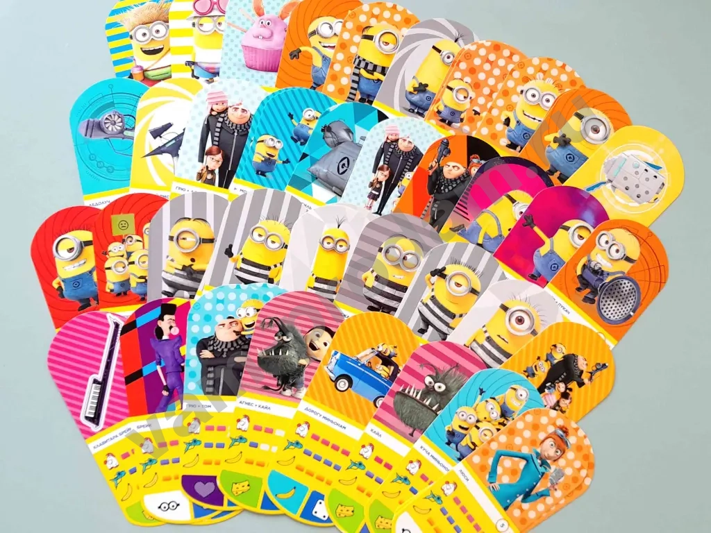 Карточки Гадкий Я / миньоны / Магнит