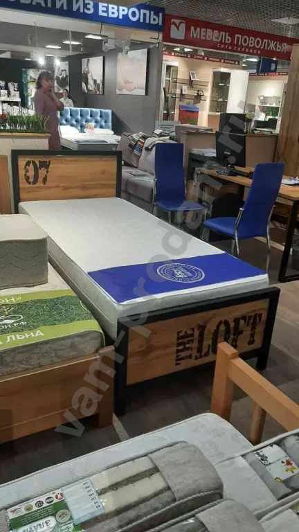 Кровать в стиле Лофт