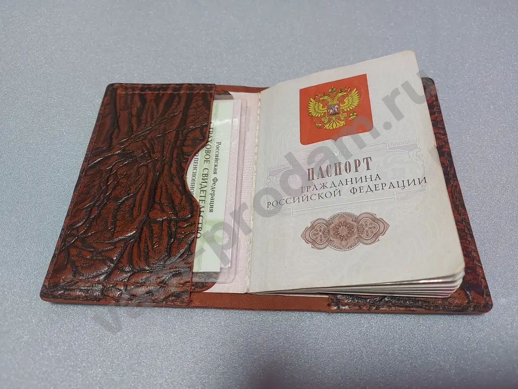 Обложка для автодокументов, паспорта из кожи