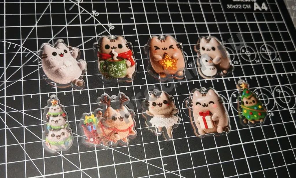 Акриловые брелоки с Пушин