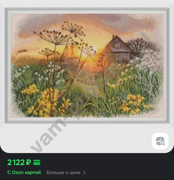 Набор для вышивки "Сквозь паутинку"