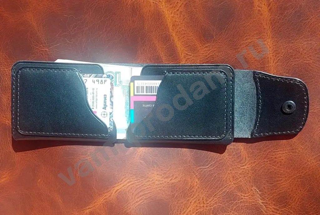 Кошелек кожаный - молодежный