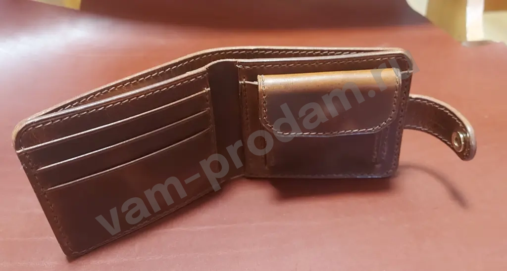 Мужской кошелек из итальянсой кожи