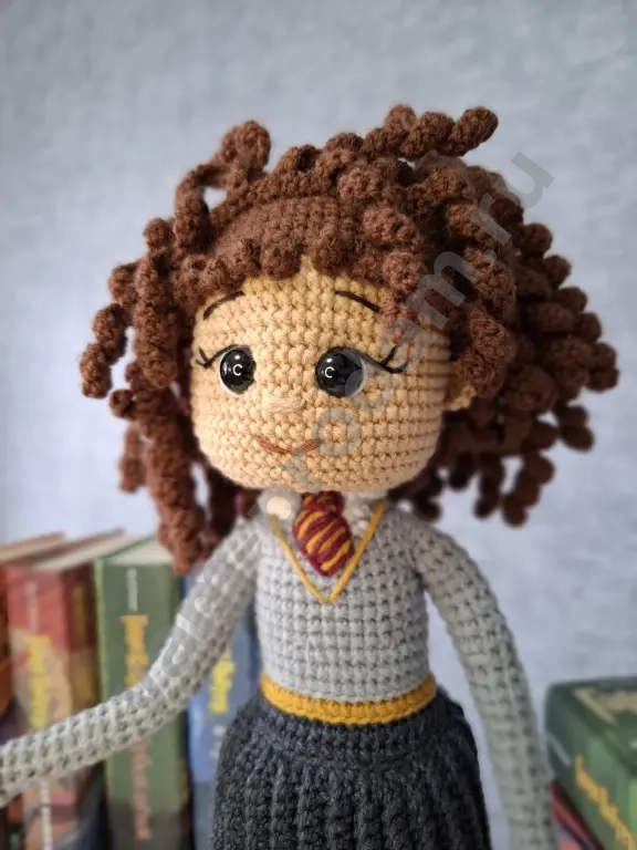 Вязаная кукла ручной работы Гарри Поттер
