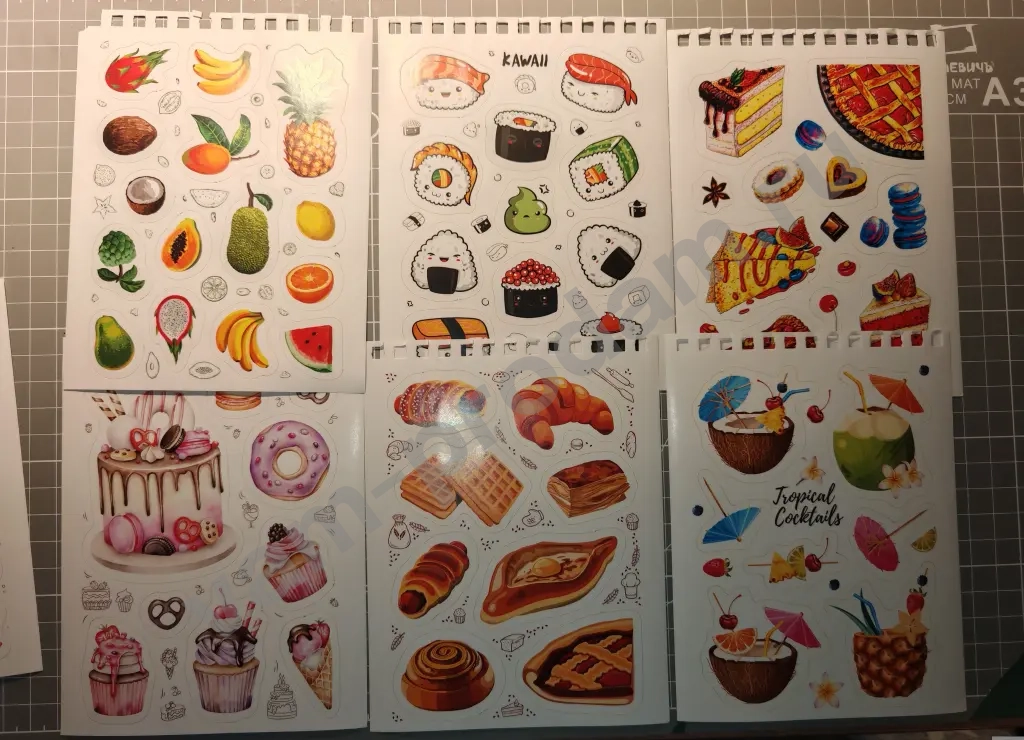 Остатки наклеек