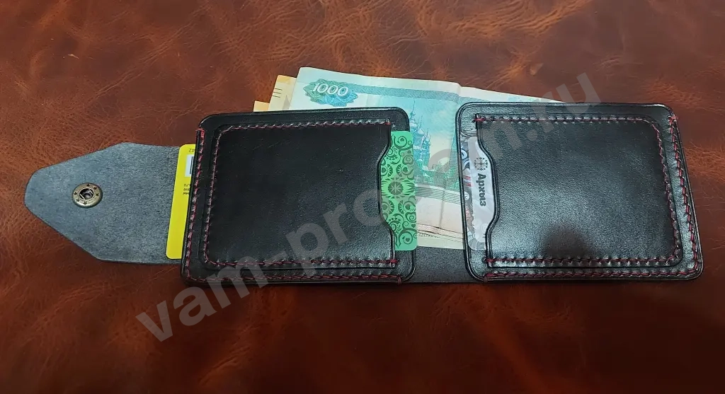 Кожаный кошелек Minimalist Bifold wallet