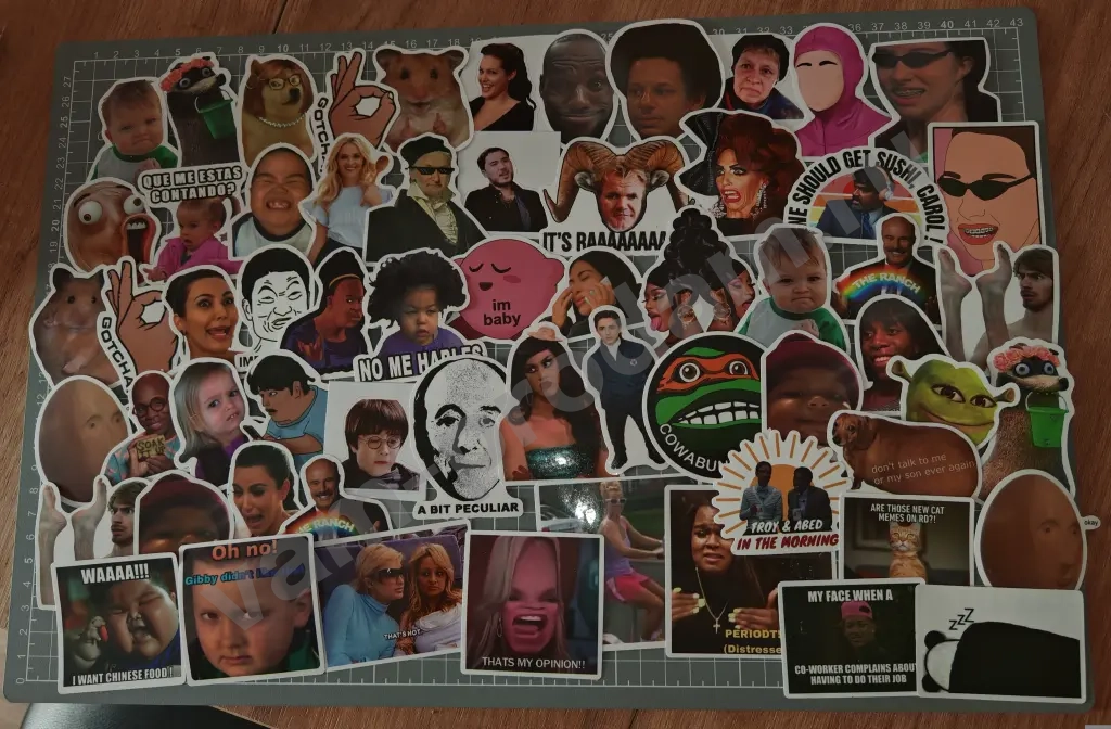 Остатки наклеек