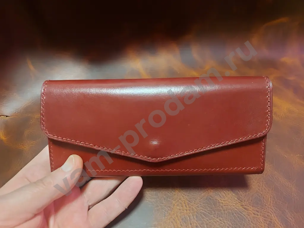 Классический женский кошелёк ручной работы