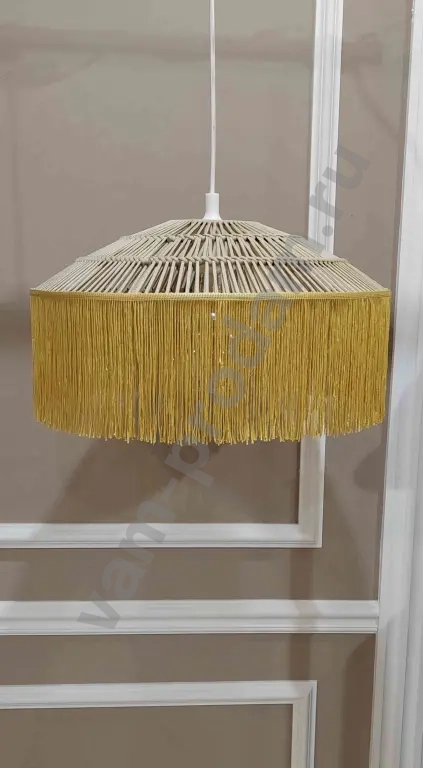 Светильник подвесной плетеный