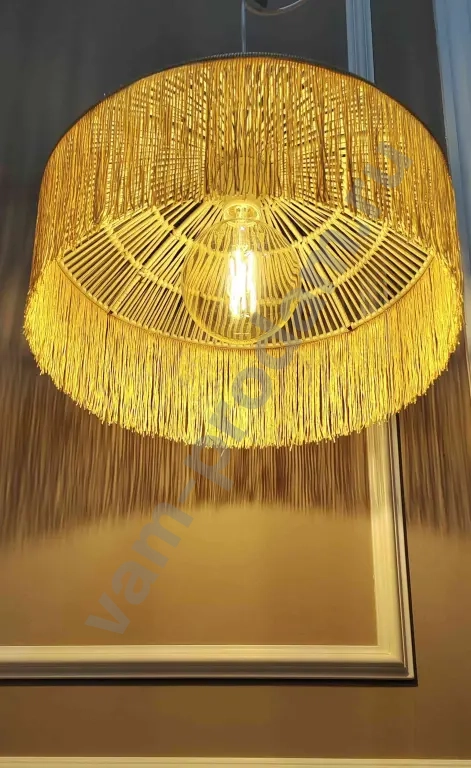 Светильник подвесной плетеный