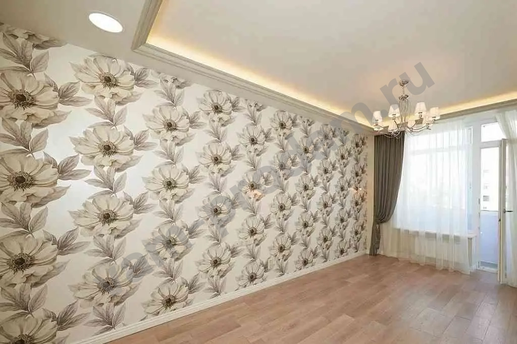 поклейка обоев