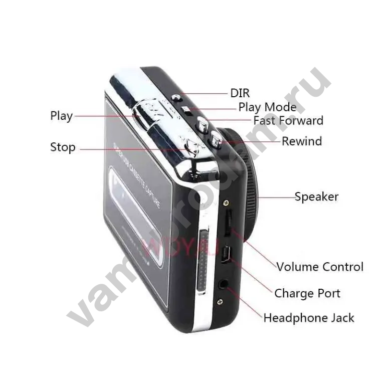 кассетный плеер с функцией оцифровка на компьютер