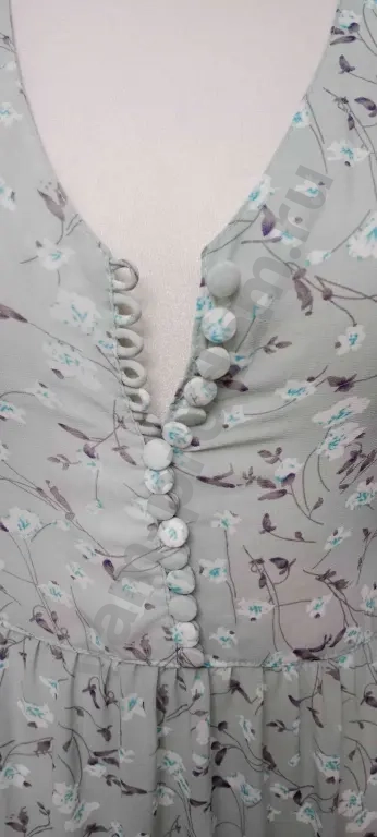 Платье шифон цвет шалфей 46 48