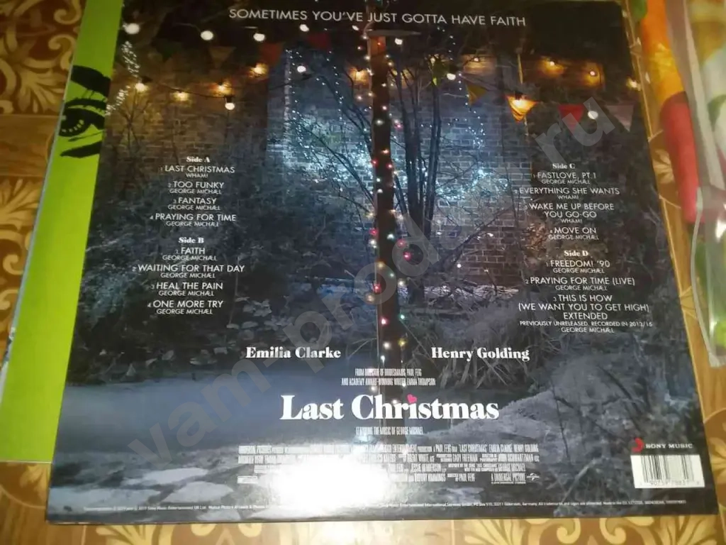 George Michael wham-Last christmas ost lp mint виниловая пластинка
