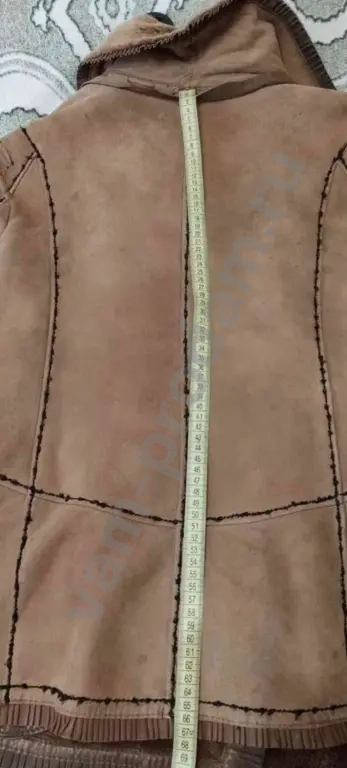 Дублёнка натуральная женская размер 46-48 облегченная бу