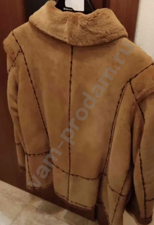 Дублёнка натуральная женская размер 46-48 облегченная бу