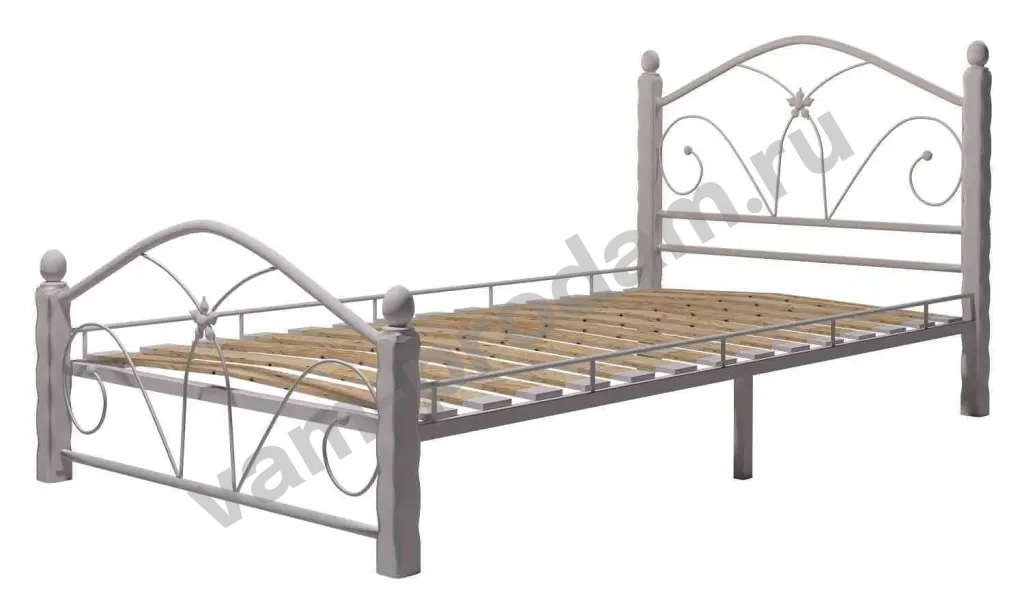 Кровать односпальная кованая