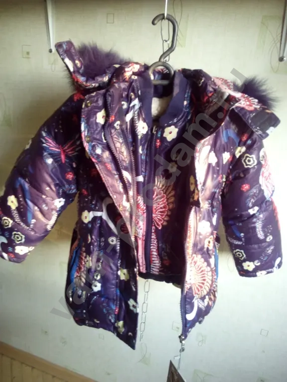 Куртка детская зимняя на 2-3г с жилеткой