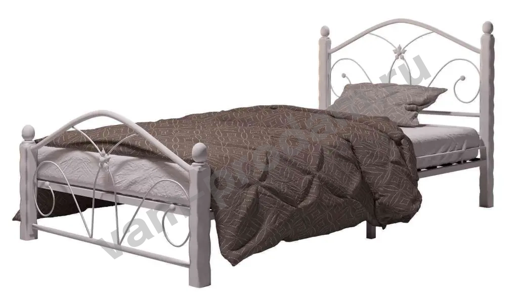 Кровать односпальная кованая