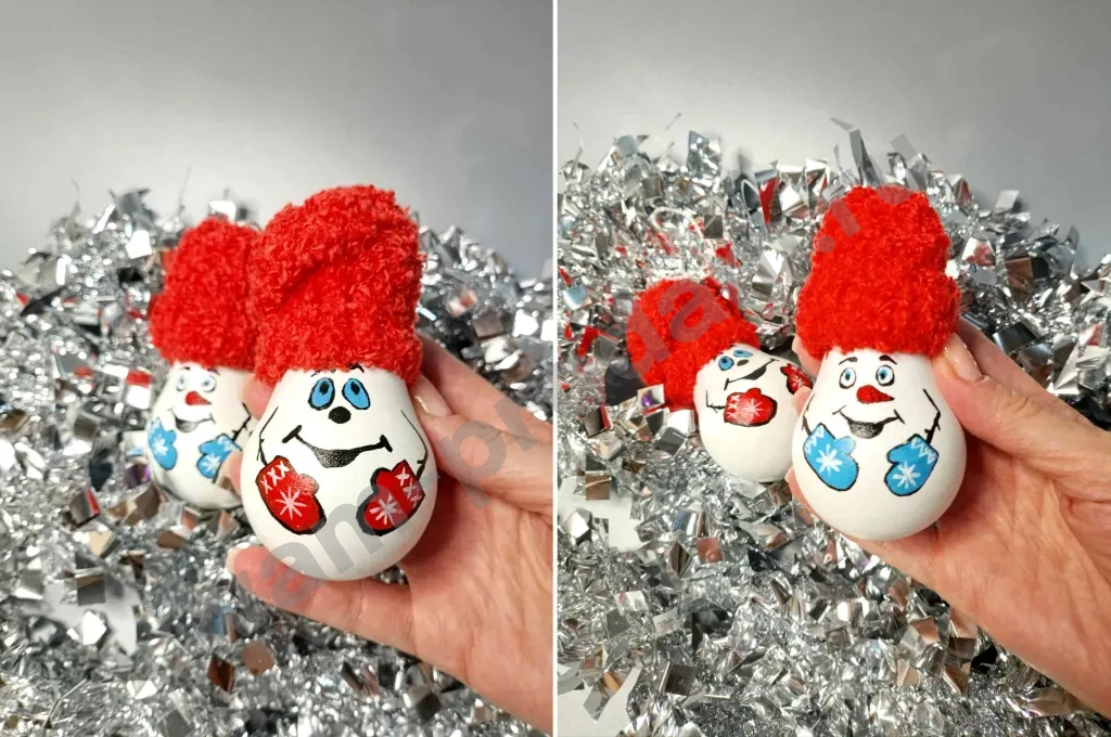 Снеговик Ёлочная игрушка ручной работы