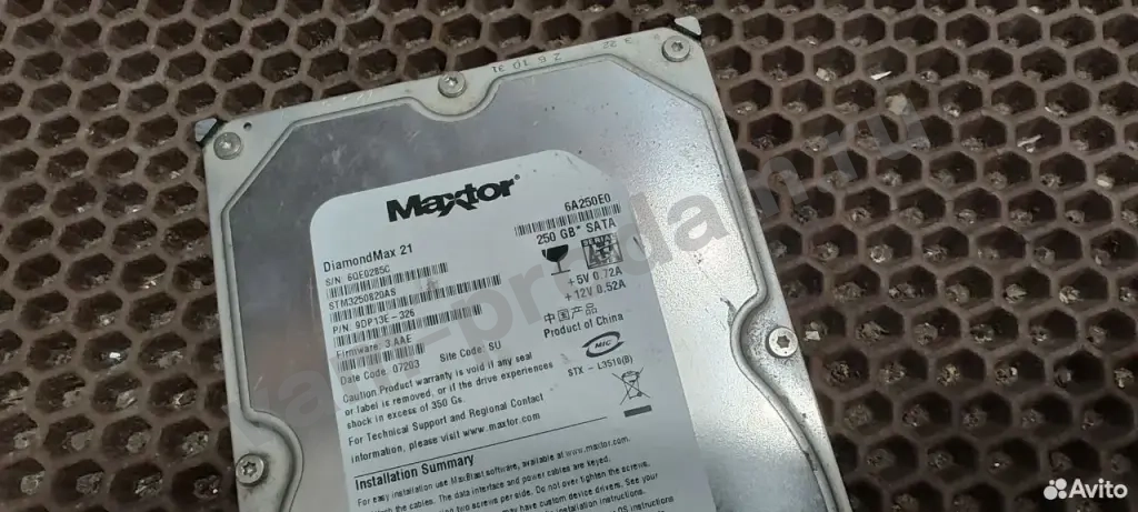 HDD Maxtor 250gb