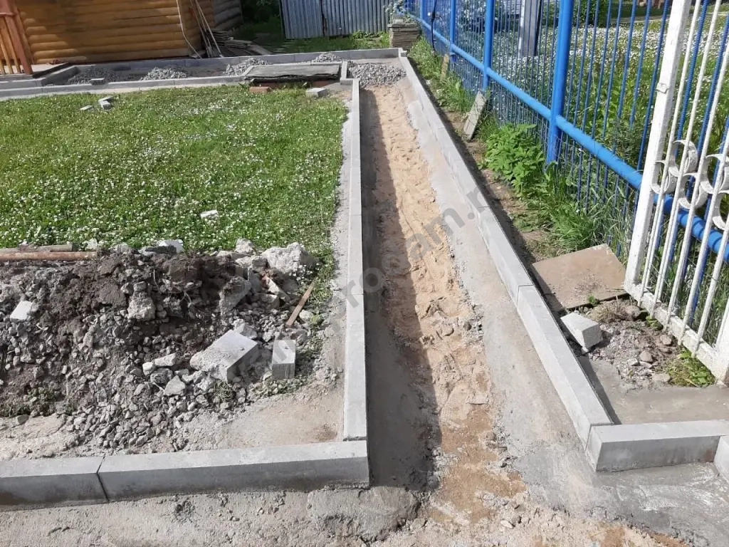 установка бордюр от 350 р