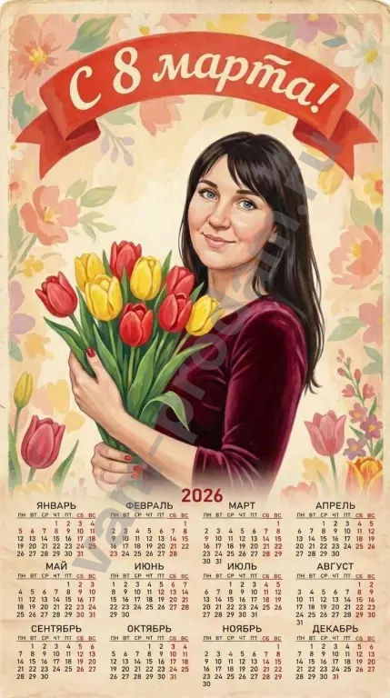 Фото, открытки, календари ИИ