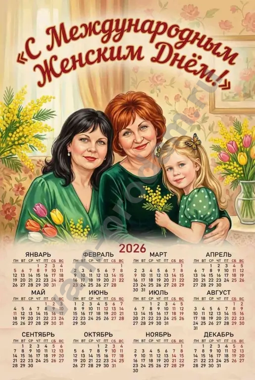 Фото, открытки, календари ИИ