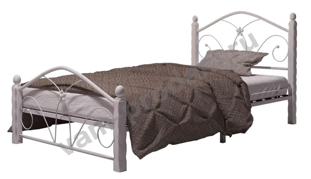 Кровать односпальная Кованая