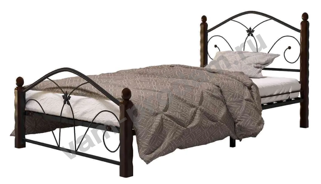 Кровать односпальная Кованая