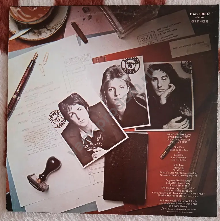 Paul McCartney And Wings – Band On The Run 1973 UK