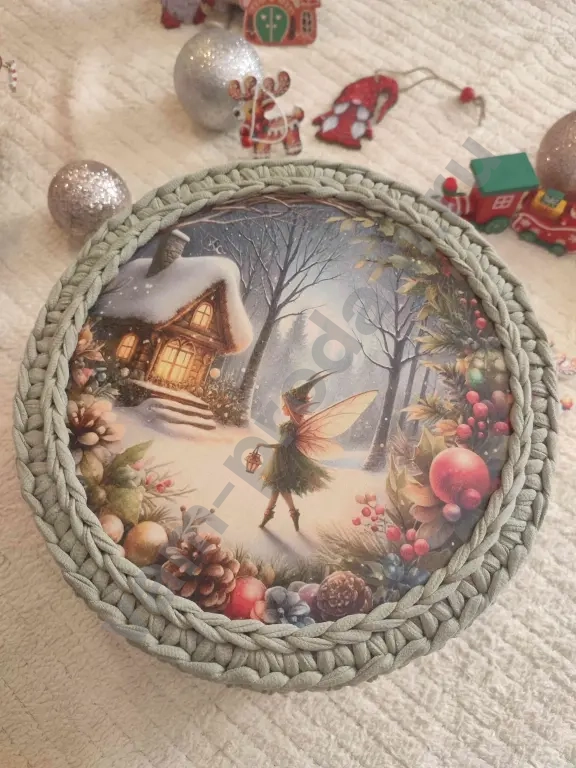 Шкатулка из трикотажной пряжи