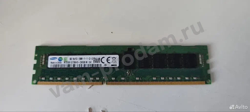 Память Samsung 8gb 1Rx4 PC3-12800R-11-11-C2-D3