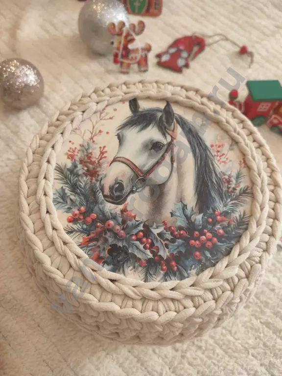 Шкатулка из трикотажной пряжи