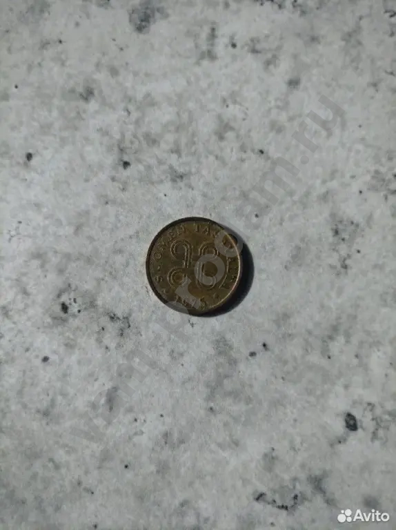 5 пенни Финляндия 1975