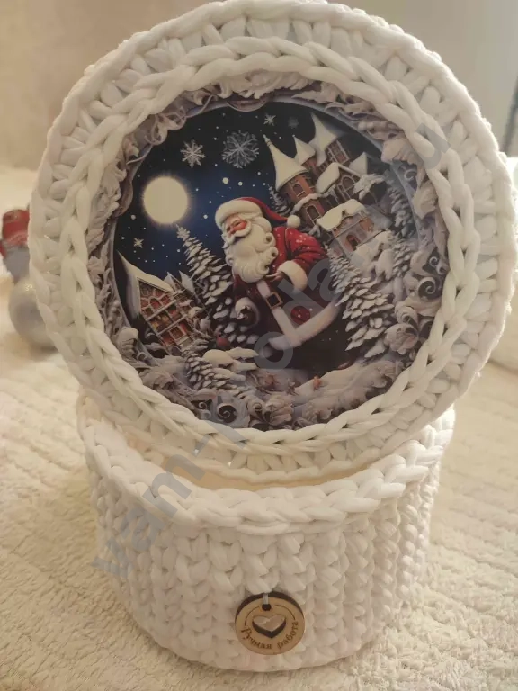 Шкатулка из трикотажной пряжи