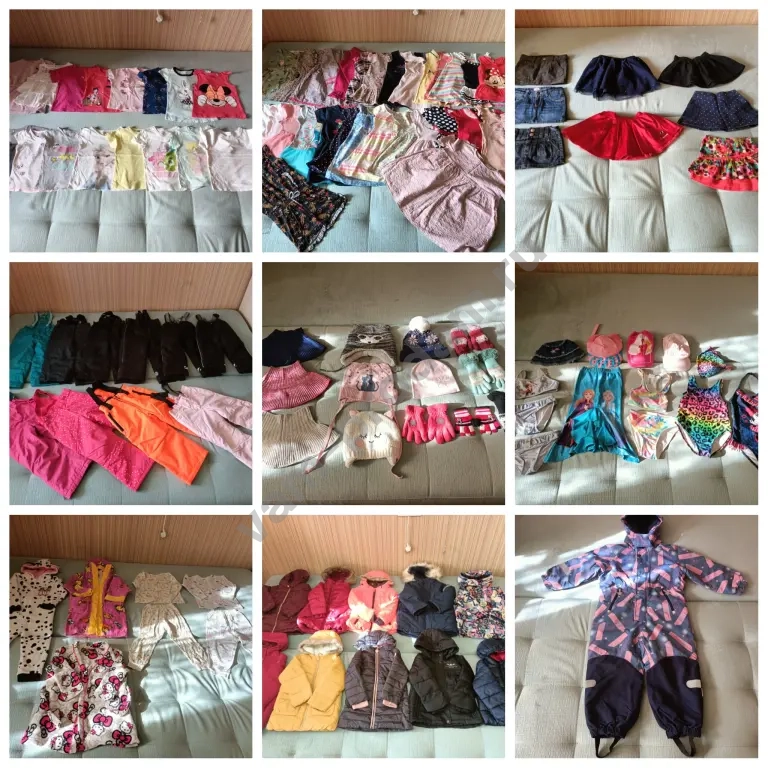 Три огромных пакета одежды 98, 104, обуви 25/26, 26, 27 для девочки