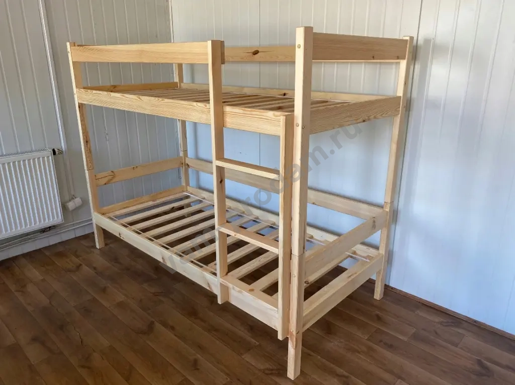 деревянные одноярусные и двухярусные кровати