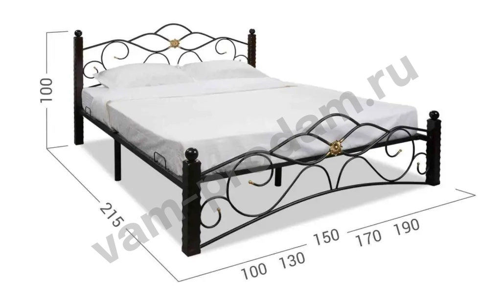 Кровати в Кованом стиле