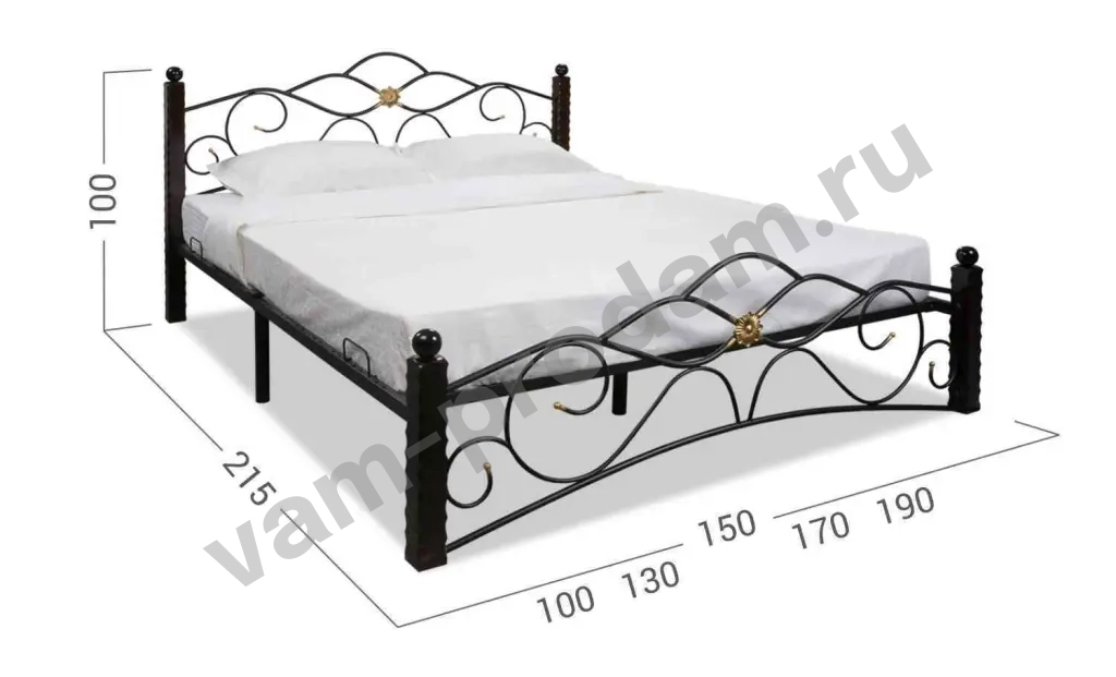 Кровати в Кованом стиле