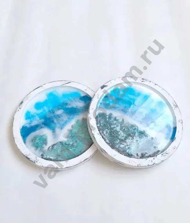 Декоративная подставка из гипса и смолы для украшений, ключей и тд