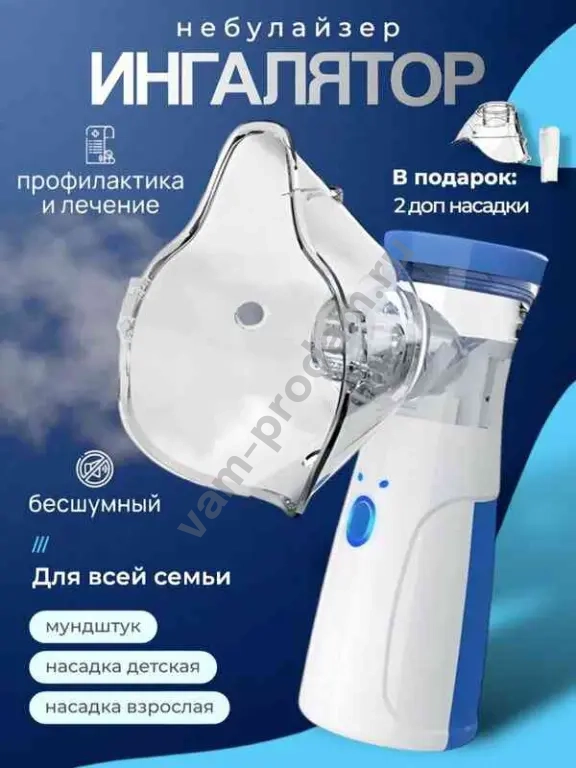 Ингалятор небулайзер новый для детей и взрослых портативный бесшумный