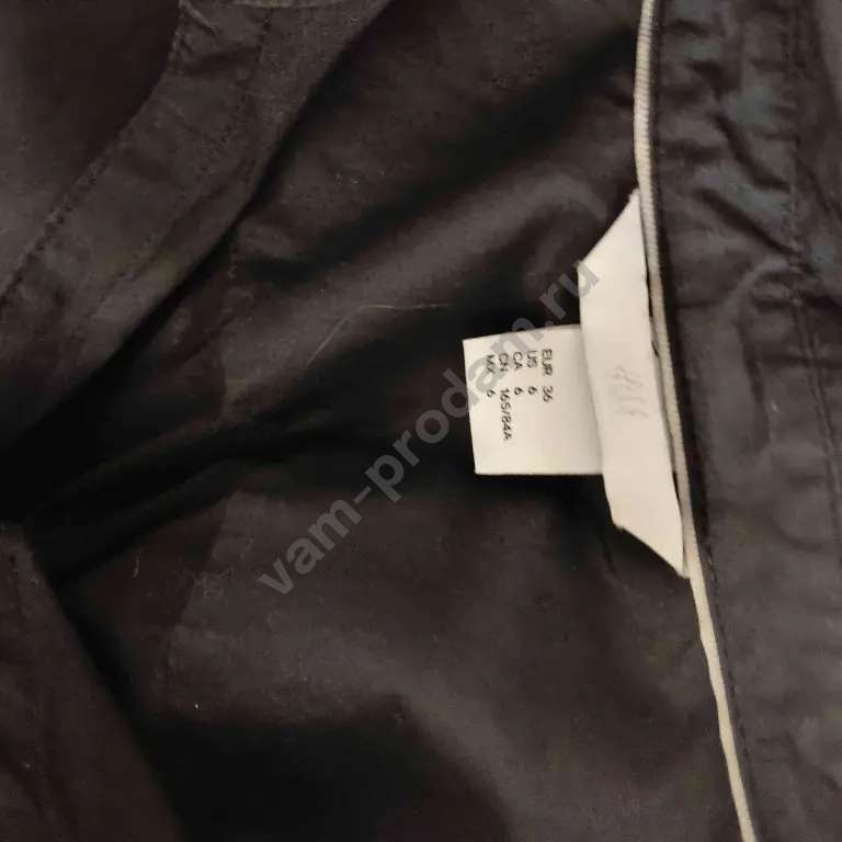 Рубашка чёрная бренда H&M