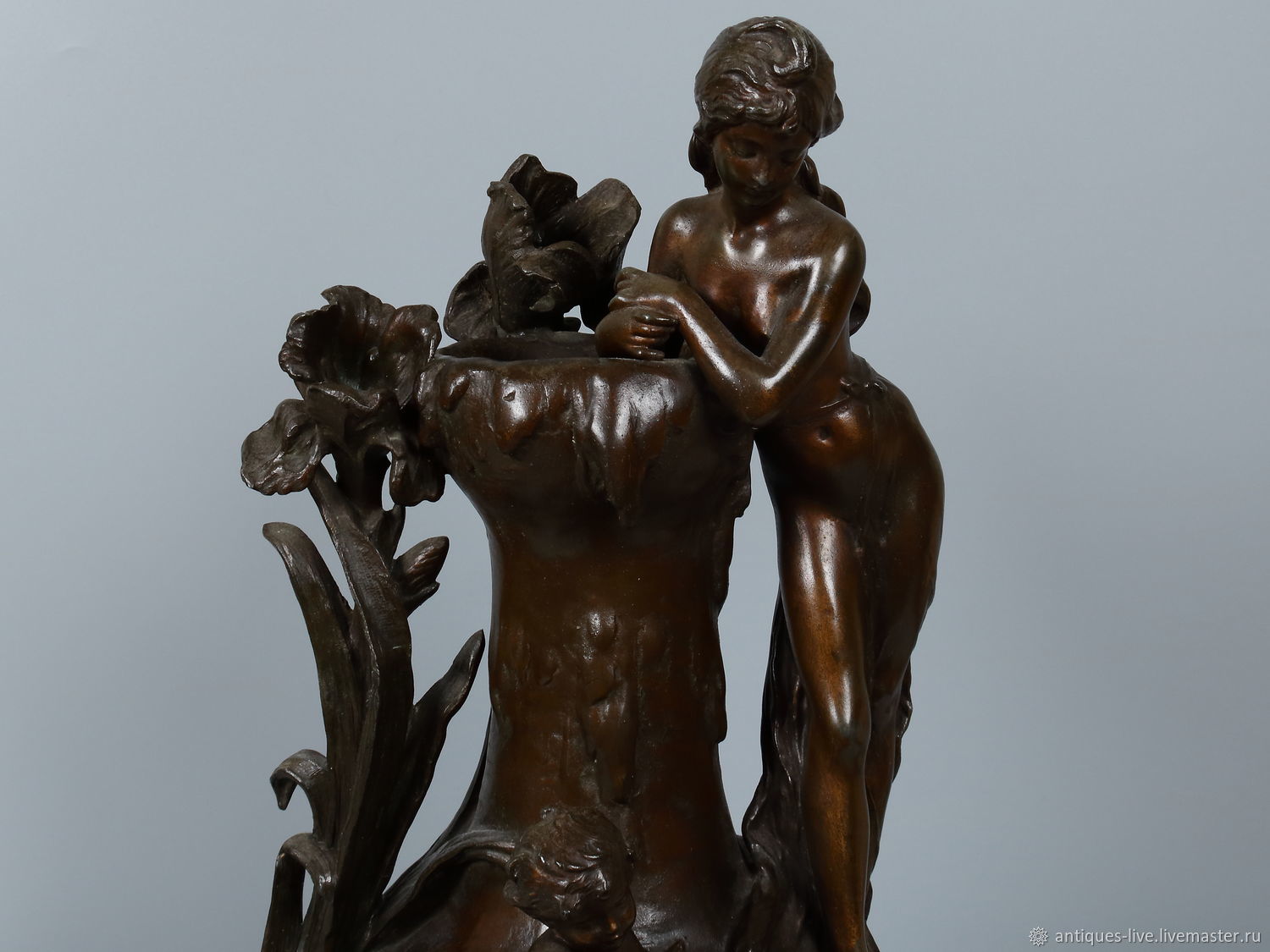 Винтаж: Антикварная ваза - скульптура. Франция