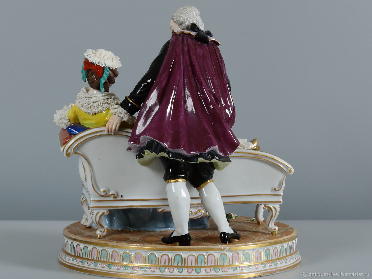 Винтаж: Старинная фарфоровая статуэтка. Германия