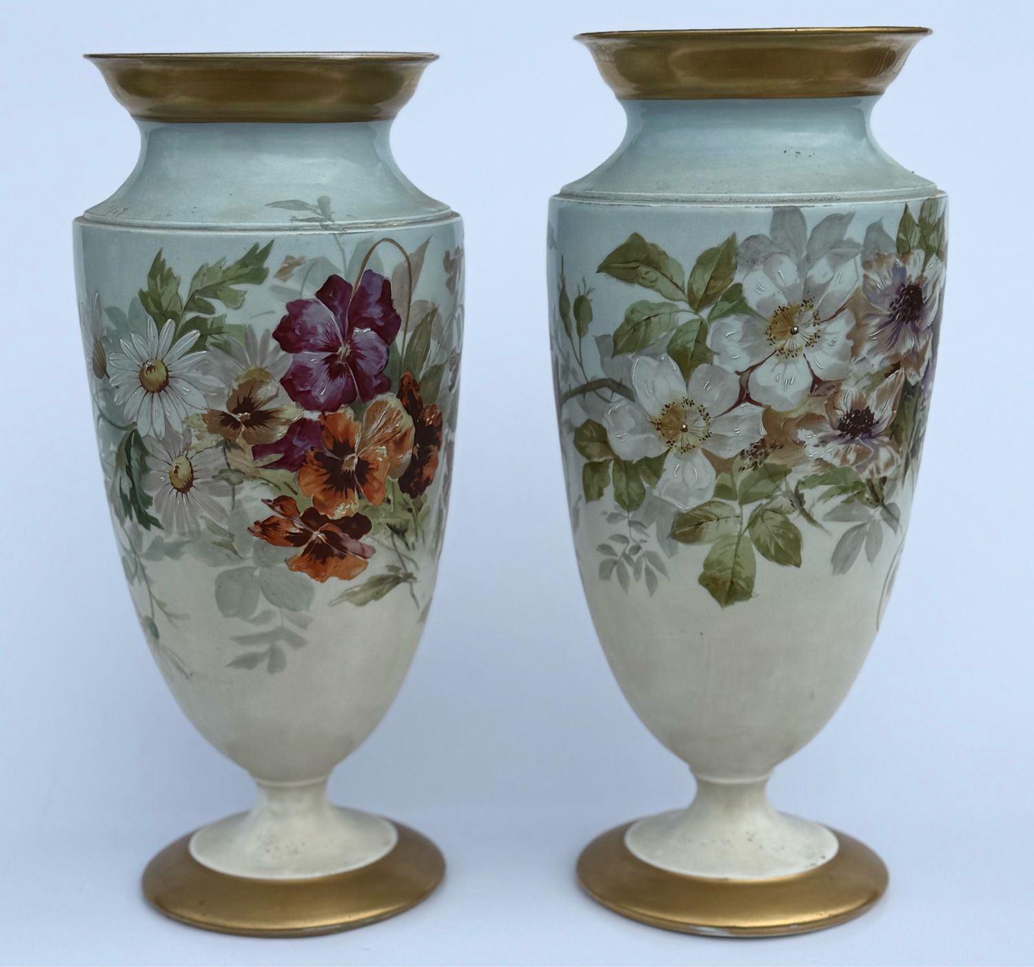 Винтаж: Старинные фарфоровые вазы. Франция